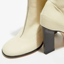 Wandler Bottines|Bottines en Cuir Lesly beiges - Talon 9,5 cm