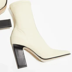 Wandler Bottines|Bottines en Cuir Lesly beiges - Talon 9,5 cm