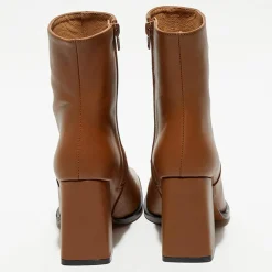 Apologie Bottines|Bottines en Cuir Lorina camel - Talon 8,5 cm