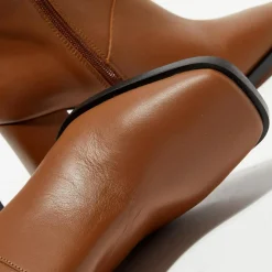 Apologie Bottines|Bottines en Cuir Lorina camel - Talon 8,5 cm