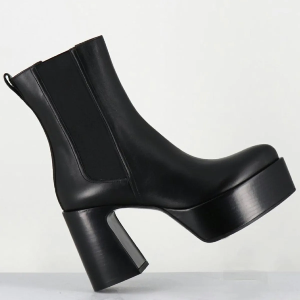 Premiata Bottines|Bottines en Cuir M6571 noires - Talon : 9.5 cm