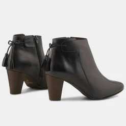 Minelli Bottines|Bottines en Cuir Marie marine foncé - Talon 7 cm