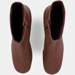 By Far Bottines|Bottines en Cuir Maya marron - Talon 6,5 cm