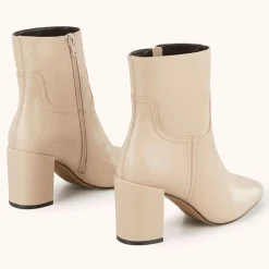 Cosmoparis Bottines|Bottines en Cuir Rissia beiges - Talon 7 cm