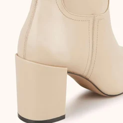 Cosmoparis Bottines|Bottines en Cuir Rissia beiges - Talon 7 cm