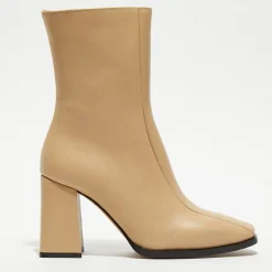 Apologie Bottines|Bottines en Cuir Romy taupe - Talon 8,5 cm