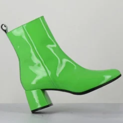 Garrice Bottines|Bottines en Cuir samui vertes