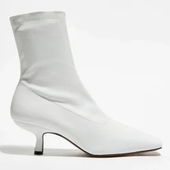 By Far Bottines|Bottines en Cuir Socks blanches - Talon 5,5 cm
