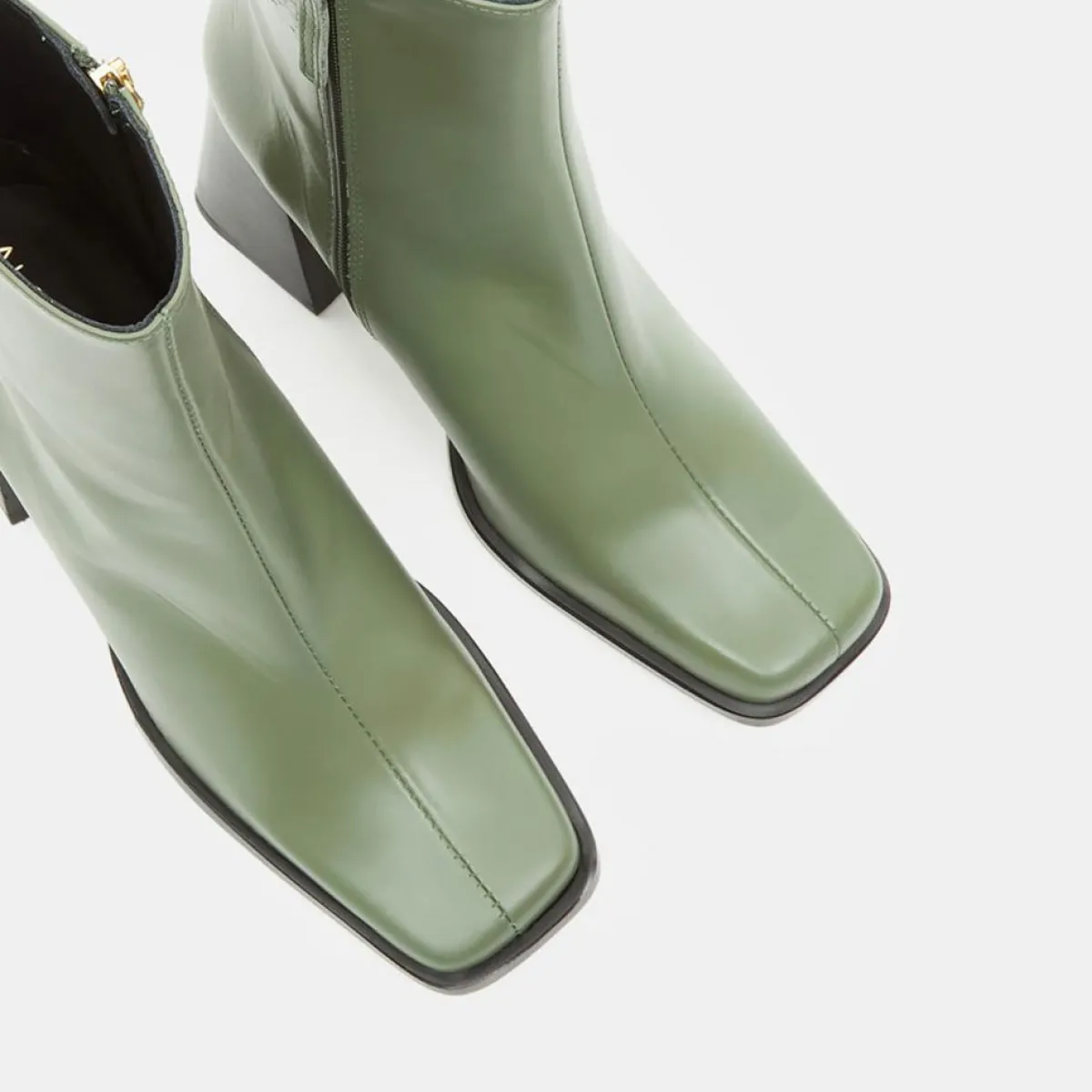 Alohas Bottines|Bottines en Cuir South kaki - Talon 8.5 cm