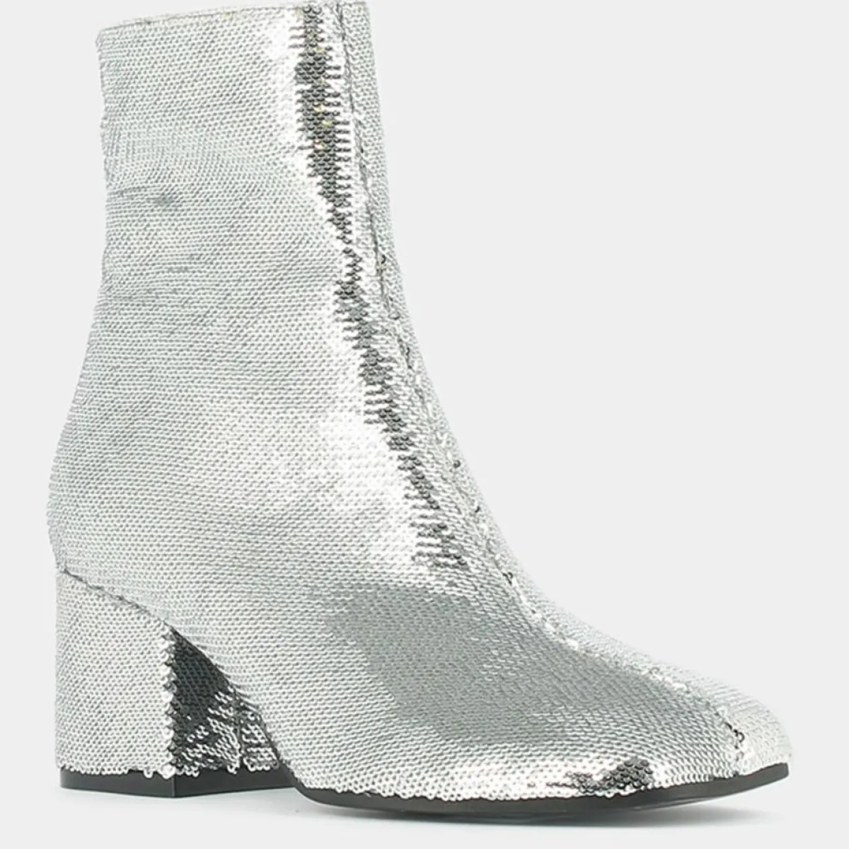 Jonak Bottines|Bottines en Sequins Darlene Bis argentées - Talon 6.5 cm