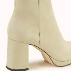 Cosmoparis Bottines|Bottines en Velours de Cuir Zorine beiges - Talon 7 cm