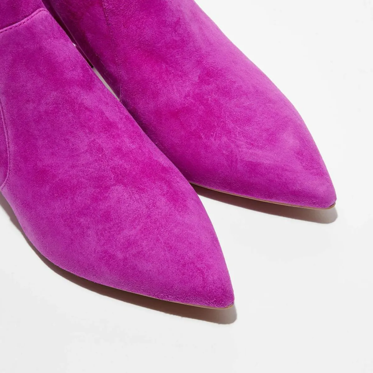 Stuart Weitzman Bottines|Bottines en Velours de Cuir Melena 50 magenta - Talon 5.5 cm