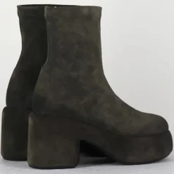 Vic Matie Bottines|Bottines en Velours de Cuir grises - Talon 8 cm