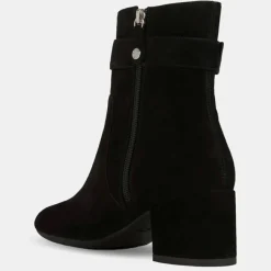 Geox Bottines|Bottines en Velours de Cuir Eleana noires