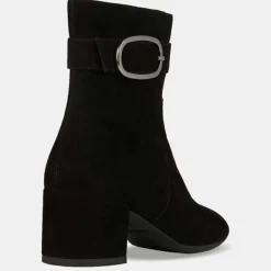 Geox Bottines|Bottines en Velours de Cuir Eleana noires