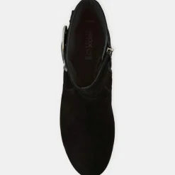 Geox Bottines|Bottines en Velours de Cuir Eleana noires