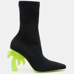 Palm Angels Bottines|Bottines Palm Heel noir/jaune - Talon 10 cm