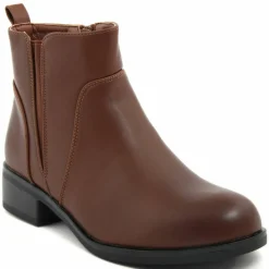 Lab78 Bottines|Bottines plates marron - Talon 4 cm
