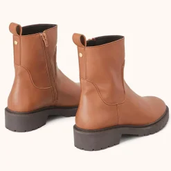 Cosmoparis Bottines|Bottines Valoris Vegan cognac