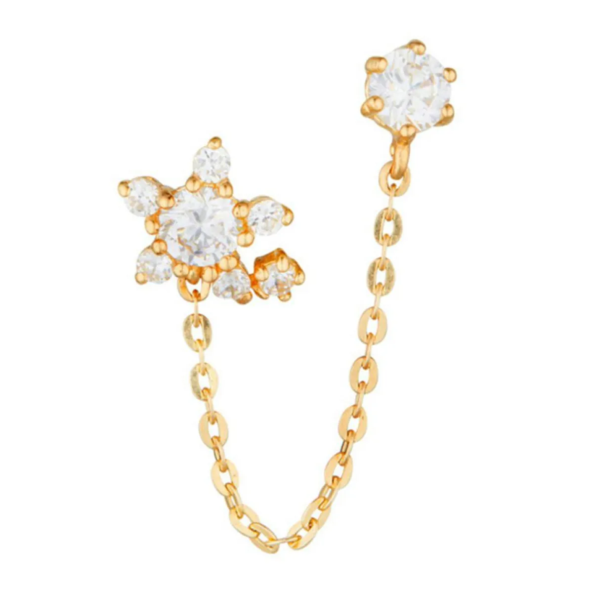 Instant d'Or Boucles D'Oreilles|Boucle d'oreille unitaire Duchesse or jaune