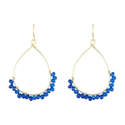 Moonstone Boucles D'Oreilles|Boucles d'oreilles Claudia Jade en laiton doré