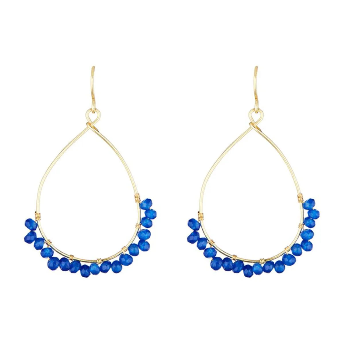 Moonstone Boucles D'Oreilles|Boucles d'oreilles Claudia Jade en laiton doré