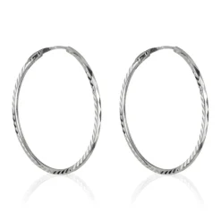 Instant d'Or Boucles D'Oreilles|Boucles d'oreilles Créoles Twistées or blanc