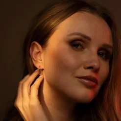 Instant d'Or Boucles D'Oreilles|Boucles d'oreilles Créoles Twistées or blanc