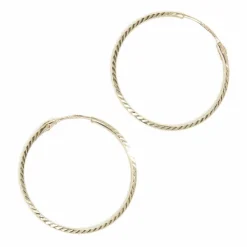 Instant d'Or Boucles D'Oreilles|Boucles d'oreilles Créoles Twistées or jaune