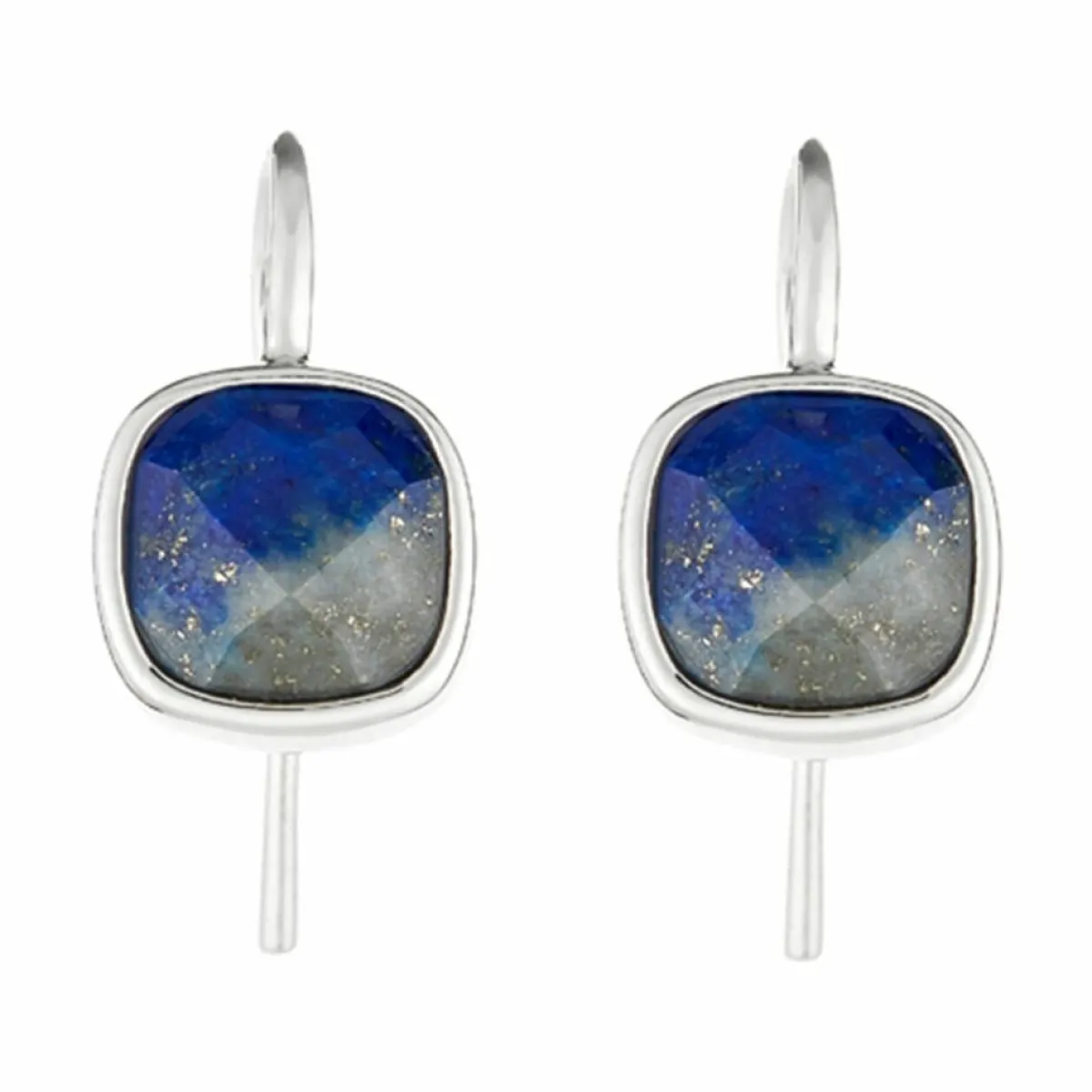 Moonstone Boucles D'Oreilles|Boucles d'oreilles Ella Lapis en laiton argenté