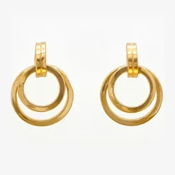 By Rafaella Boucles D'Oreilles|Boucles d'oreilles Fiamma en Argent doré