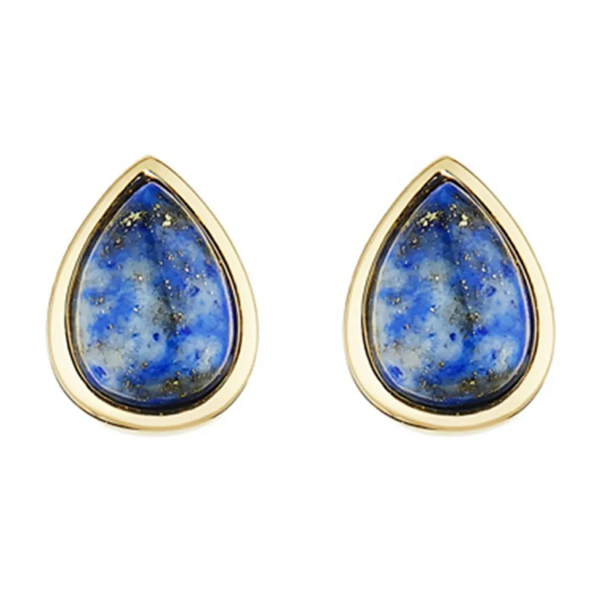 Moonstone Boucles D'Oreilles|Boucles d'oreilles Lola Lapis en laiton doré
