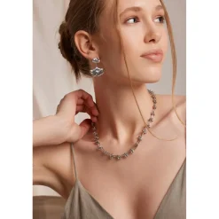 Amelia Parker Boucles D'Oreilles|Boucles d'oreilles Mareva argentées