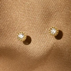 Instant d'Or Boucles D'Oreilles|Boucles d'oreilles Petits Ronds or jaune