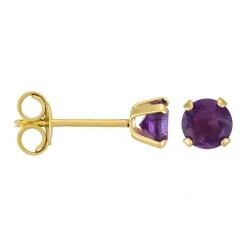 Instant d'Or Boucles D'Oreilles|Boucles d'oreilles Ravissement Améthystes 0.40 ct or jaune
