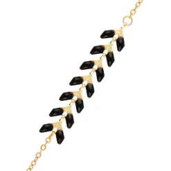 Moonstone Bracelets|Bracelet Cerise Epoxy en laiton doré