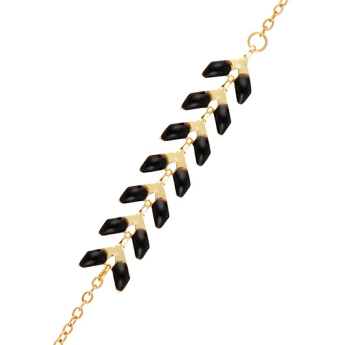 Moonstone Bracelets|Bracelet Cerise Epoxy en laiton doré