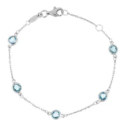 Instant d'Or Bracelets|Bracelet Colors Topazes 1.75 ct or blanc