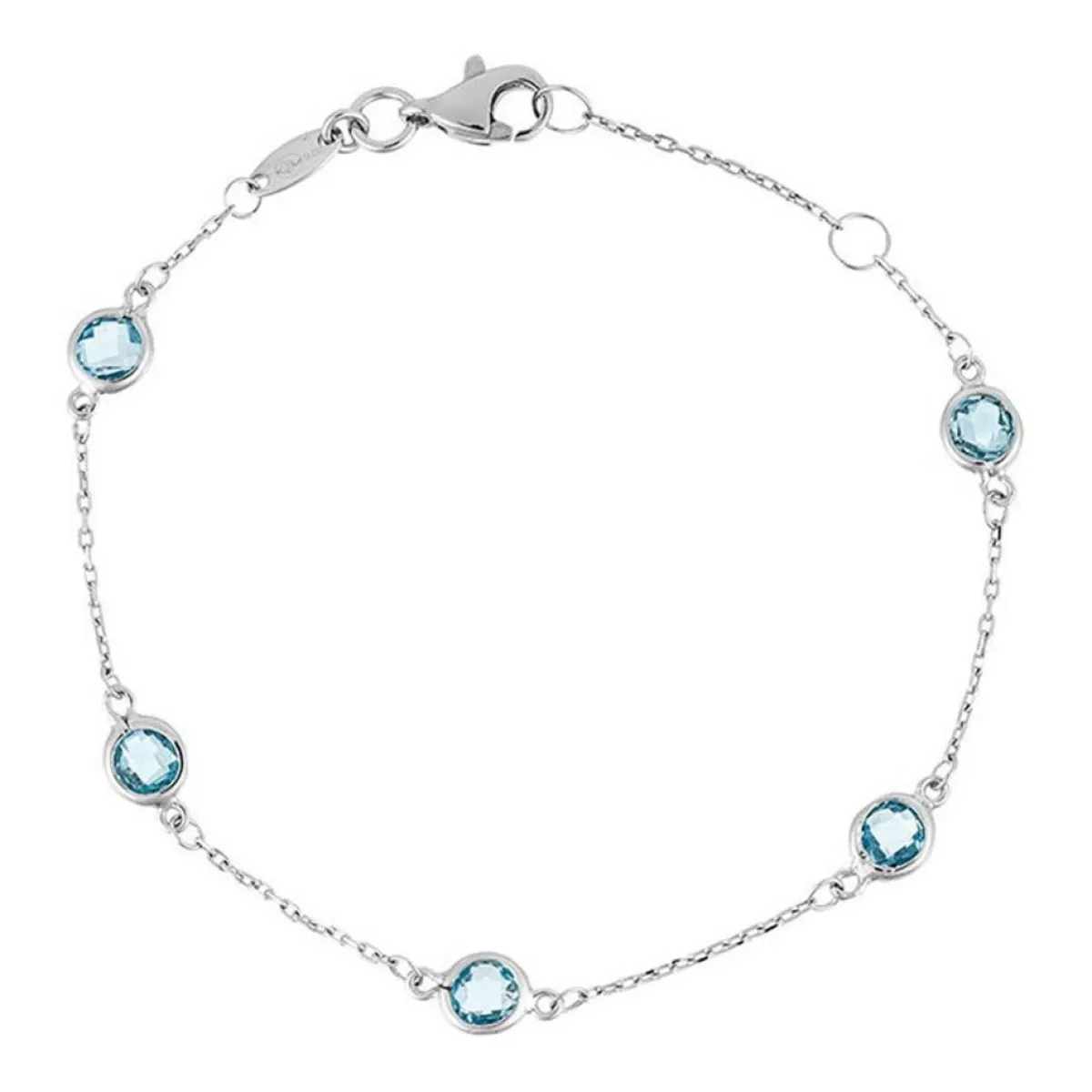 Instant d'Or Bracelets|Bracelet Colors Topazes 1.75 ct or blanc