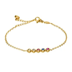 Amelia Parker Bracelets|Bracelet Gemstone Glam doré