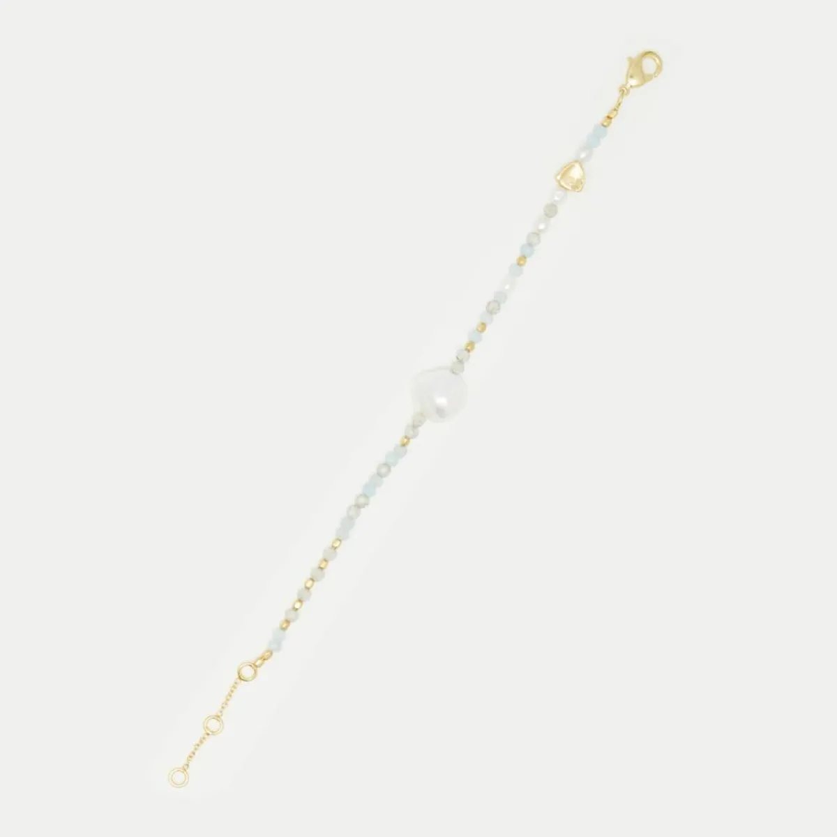 Moonstone Bracelets|Bracelet Jian Multipierres en laiton doré