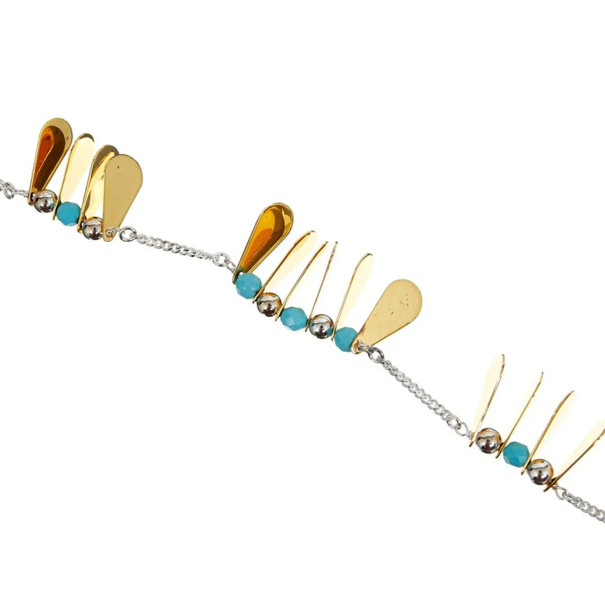 Reminiscence Bracelets|Bracelet Phoenix argenté/doré/turquoise