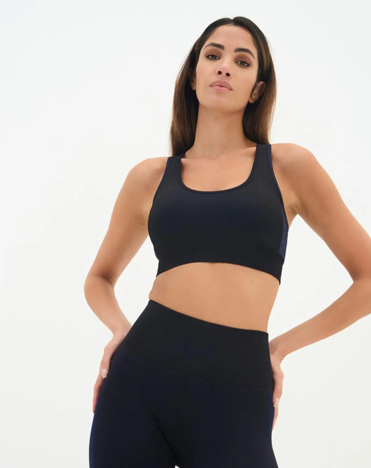 Onamaste Tops Et Blouses|Brassière Malte noir/bleu