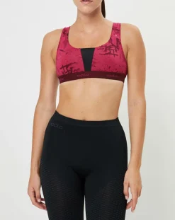 Odlo Lingerie, Nuit|Brassière Padded Médium imprimée sangria