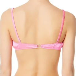 Tara Jarmon Lingerie, Nuit|Brassière souple 100% Soie rose vif