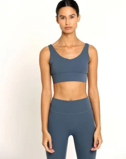 Onamaste Tops Et Blouses|Brassière Tank Mantra bleu marine