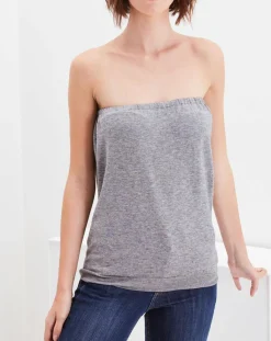 Eric Bompard Tops Et Blouses|Bustier en Coton & Cachemire flanelle