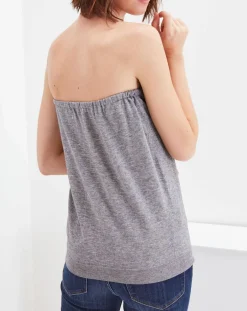 Eric Bompard Tops Et Blouses|Bustier en Coton & Cachemire flanelle