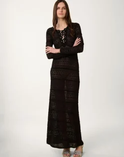 Manoush Robes|Caftan Pierrette noir