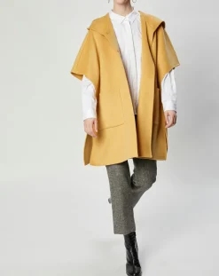 Lou Andrea Vestes, Blousons|Cape 100% Laine Lea ocre